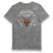 Stranger Things Hellfire Club Eco Stonewash Adults T-Shirt